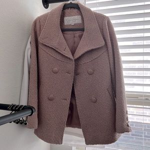 Jessica Simpson Mauve Tweed Peacoat